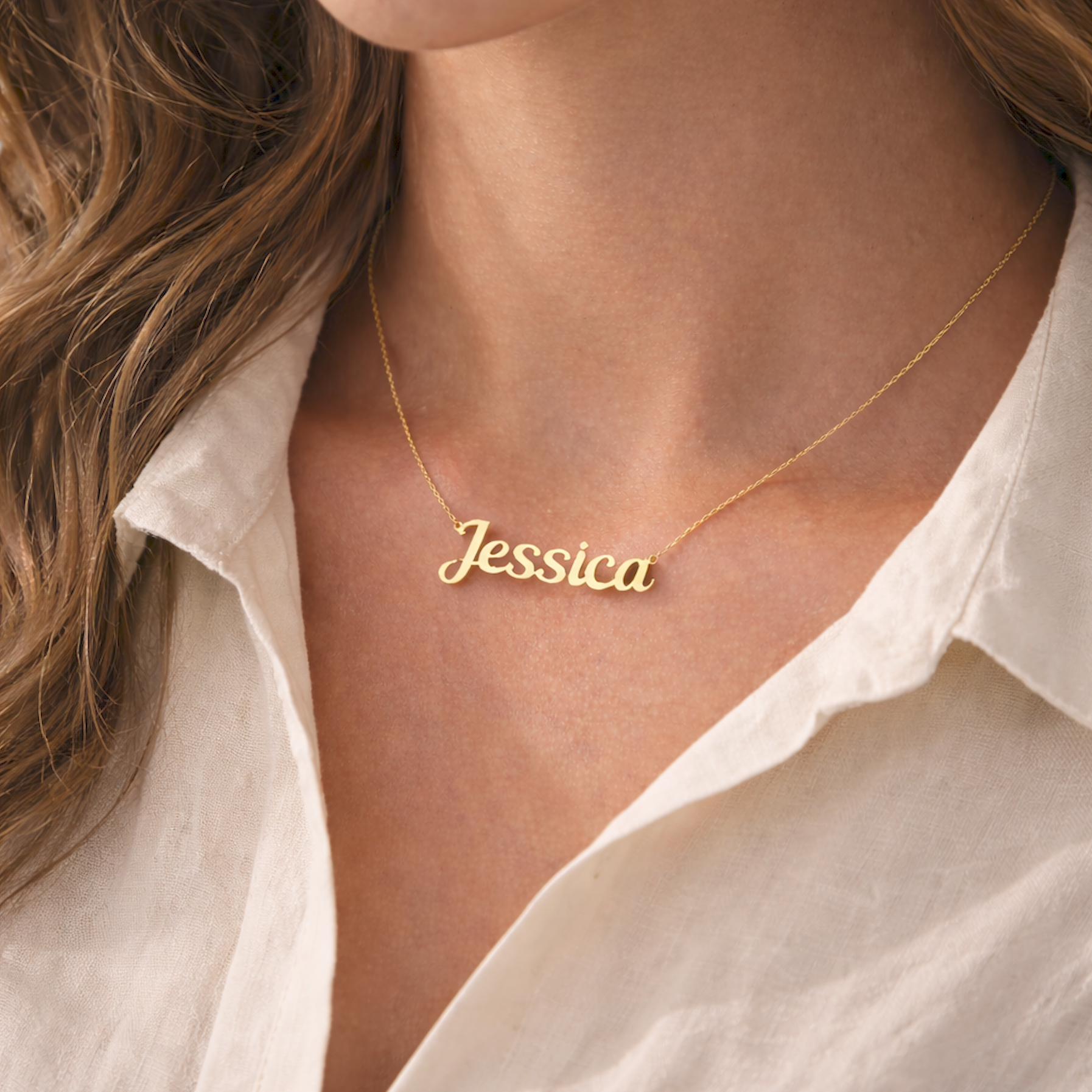 Custom Name Golden Necklace Australia - Gift For Her