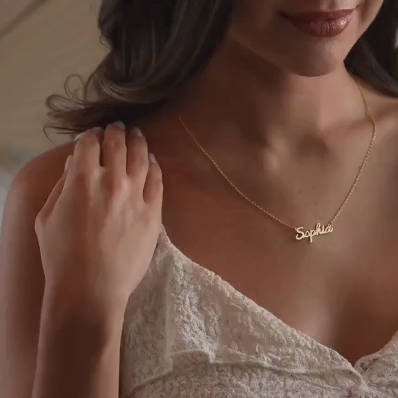 Custom Name Golden Necklace Australia - Gift For Her